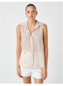 Koton Embroidered Sleeveless Shirt