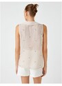 Koton Embroidered Sleeveless Shirt