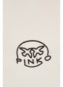 Bavlněné tepláky Pinko béžová barva, s aplikací, 100371.A162