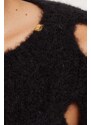 Vlněný svetr Pinko dámský, černá barva, hřejivý, 101698.A14K