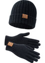 Lonsdale Unisex Beanie and Glove Set