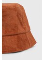 Oboustranný bavlněný klobouk Vans hnědá barva, bavlněný