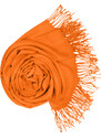 Carlo Romani Dámská pomerančově oranžová pašmína P73 /Dámská pomerančově oranžová šála