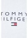 Bavlněný salonek s dlouhým rukávem Tommy Hilfiger bílá barva