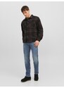 Modré pánské straight fit džíny Jack & Jones Tim - Pánské