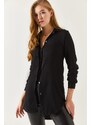 armonika Women's Black Tunic Shirt