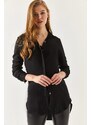 armonika Women's Black Tunic Shirt