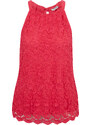Orsay Tmavě růžové dámské krajkové tílko - Dámské