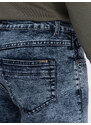 Ombre Clothing Pánské džínové mramorované šortky - modré V1 OM-SRDS-0117
