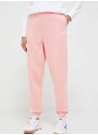 Kalhoty Puma dámské, růžová barva, hladké