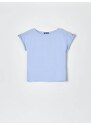 Sinsay - Bavlněné tričko - modrá