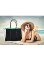 Made in China Barebag Neoprenová dámská plážová taška voděodolná kamufláž zeleno-černá NG13