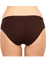 Dámské kalhotky Calvin Klein tmavě hnědé (QF6761E-BCK)