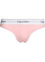 Dámská tanga Thong Modern Cotton 0000F3786E2NT světle růžová - Calvin Klein