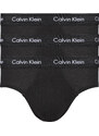 Pánské slipy 3 Pack Briefs Cotton Stretch 0000U2661GXWB černá - Calvin Klein