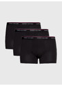 Pánské trenky 3-PACK PLUS CONTRAST LOGO WAISTBAND TRUNKS 1U87905252990 černá - Tommy Hilfiger