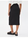 Koton Pencil Midi Skirt with a slit Elastic Waist