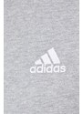 Bavlněné šaty adidas šedá barva, mini, oversize, HR4924