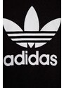 Dětská mikina adidas Originals černá barva, s kapucí, s potiskem