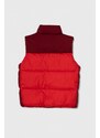 Dětská vesta Tommy Hilfiger červená barva