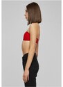 URBAN CLASSICS Ladies Laces Bandeau - red