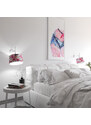 Light for home - Designové nástěnné světlo s květovaným stínidlem 60401 "Lefor", 1x60W, E27, Bílá