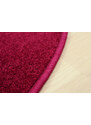 Vopi koberce Nášlapy na schody Eton vínově červený půlkruh, samolepící - 24x65 půlkruh (rozměr včetně ohybu)