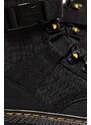 Kožené workery Dr. Martens Combs Tech II dámské, černá barva, na plochém podpatku, DM27800001