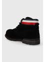 Semišové boty Tommy Hilfiger CORE HILFIGER SUEDE BOOT pánské, černá barva, FM0FM04800