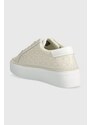 Sneakers boty Calvin Klein FLATFORM CUPSOLE LACE UP-EPI MN béžová barva, HW0HW01670