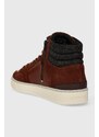 Kožené sneakers boty G-Star Raw RAVOND II MID LEA hnědá barva, 2342005714.RBRWN