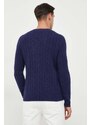Kašmírový svetr Polo Ralph Lauren pánský, tmavomodrá barva