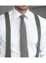BUBIBUBI Zelená kravata Sage Green