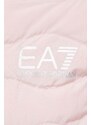 Bunda EA7 Emporio Armani dámská, růžová barva, přechodná