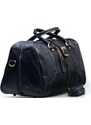 Blaire Kožená cestovní taška Modena modrá