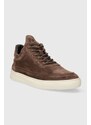 Semišové sneakers boty Filling Pieces Low Top Suede hnědá barva, 10122791909