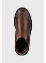 Kožené kotníkové boty Tommy Hilfiger PREMIUM CASUAL CHUNKY LTH CHELS pánské, hnědá barva, FM0FM04755