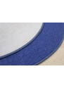 Vopi koberce Nášlapy na schody Eton modrý půlkruh, samolepící - 24x65 půlkruh (rozměr včetně ohybu)