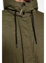 Zimní kabát Trendyol Khaki Regular Fit Gabardine Parka