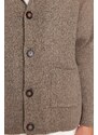 Trendyol Mink Regular Fit Collar Knitwear Cardigan