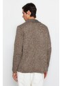 Trendyol Mink Regular Fit Collar Knitwear Cardigan