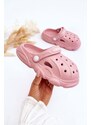 Kesi Dětské pěnové pantofle Crocs Růžove Cloudy