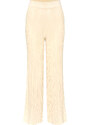 Béžové široké žebrované kalhoty ORSAY - Dámské