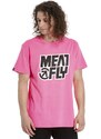 Pánské tričko Meatfly Repash neonově růžová