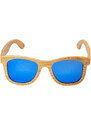 Meatfly sluneční polarizační brýle Bamboo Blue Light | Modrá