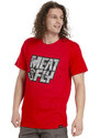 Meatfly pánské tričko Repash Bright Red | Červená | 100% bavlna