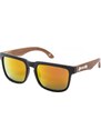 Meatfly sluneční brýle Memphis Black Wood | Oranžová