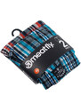 Meatfly pánské trenky Jukebox Dark Blue/Dark Grey Double pack | Modrá | 100% bavlna