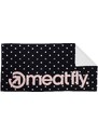 Meatfly ručník Wave Black Dots/Powder Pink 70 x 140 cm | Černá