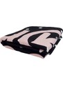 Meatfly ručník Wave Black Dots/Powder Pink 70 x 140 cm | Černá